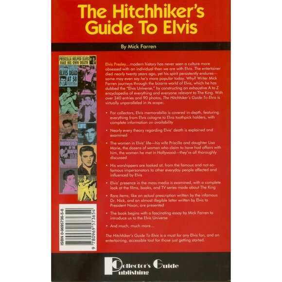 The Hitchhiker's Guide to Elvis Paperback Book by Mick Farren 1994 Collectors - Picture 2 of 4